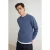 TRENDYOL MAN Heren Blauw Effen Lang Regular fit Sweatshirts