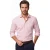 overhemd Eton roze Classic Fit borstzak semi-wide spread