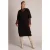 Yest Curve Plus Size gebreide midi jurk met wol – donkerbruin