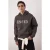 TRENDYOL MAN Heren Grijs Effen Lang Oversized Sweatshirts