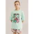 WE Fashion T-shirt met backprint mintgroen