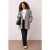 Trendyol Curve Dames Bruin Geruit Lang Regular fit Grote maten Blazers