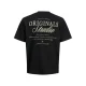 JACK & JONES JUNIOR T-shirt met backprint zwart