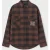 Palm Angels Ruitpatroon Overshirt ‘Bruin/Off White’