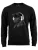 Cotton Prime Sweatshirt ‘Monkey mit DJ-Kopfhörer’  donkergrijs / zwart / wit