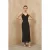 Dames Polka Dot Chiffon Maxi Jurk