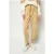 PINKO Botanica Pantalone Fluido Diag Croissant Beige