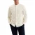 Ted Baker Bastiun Ls Relaxed Grandad Collar Shirt Ecru