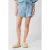 Shoeby wide leg high waist short light blue denim