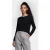Rich & Royal Boat Neck Seamless Black