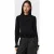 AllSaints Juno Shirred Top Velvet Black