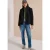 Jas met wol-look en capuchon