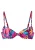 BUFFALO Bikinitop  blauw / geel / bessen / oranje