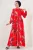 Maxi-jurk met patroon en knoopsluiting