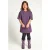 LOOXS little denim korte jurk met panterprint – paars