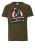LOGOSHIRT Shirt  blauw / olijfgroen / rood / wit