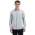 No Excess Shirt two tone with linen indigo blue