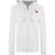 Love Moschino Small Bold Heart Logo White Zip Hoodie