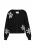 MYMO Gebreid vest  zwart / wit