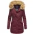 Marikoo dames winterparka Karmaa met afneembare imitatiebontkraag
