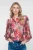 Geisha Blouse With Flowers 63829-14 Blouse 475 Rosebud/sand/purple