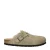 Birkenstock gevoerde suède clogs taupe
