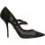 Dolce & Gabbana Zwarte Mesh Mary Jane Hoge Hakken Pumps Schoenen