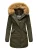 Marikoo dames winterparka met afneembare imitatiebontkraag & capuchon