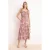Mouwloze midi-jurk met bloemenprint voor dames, casual/dagelijks, A-lijn