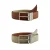 WE Fashion leren reversible riem groen/bruin