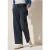 Cecil Dames Wide Legs broek met structuur in Blauw