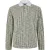 Jack And Jones Gestreepte winterpolo voor heren met normale pasvorm (Antiek Wit)