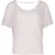 Lichtroze top met drape rug