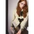 Dikke Gebreide Crew Neck Cardigan met Strikdetail