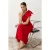 TRENDYOLMİLLA Dames Rood Effen Midi Mouwloos Stijlvol/Avond Skater Jurken