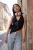 TRENDYOLMİLLA Dames Zwart Effen Mouwloos Getailleerd Blouses