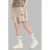 adidas Sportswear regular fit sweatshort met panterprint – zand