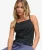 Polka Dot Tanktop Slanke Pasvorm Black
