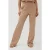 EsQualo Trousers Fancy Crinkle Dark Sand