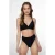 Protest high waist bikinibroekje MIXSAMAE met ribstructuur zwart