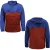 Timberland Colour Block Jas met capuchon Heren Blauw Rood Jas A1MXY-N30 Y16A