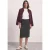 Midi-corduroyrok in effen kleur