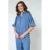 SisterS Point blouse met stippen blauw