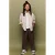 Mango Kids geruit overhemd – zand/rood