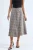 Hoge Taille Geruite Midi Rok