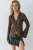 Langemouw Textuurblouse met Knopen Sluiting