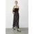 Hoge Taille Paisley Maxi Rok met Ceintuur