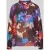 milano italy regular fit blouse van viscosemix met opstaande kraag