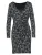 KOROSHI Jurk  blauw / zwart / wit