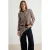 TRENDYOLMİLLA Dames Grijs Gestreept Lang, Regular fit Vesten
